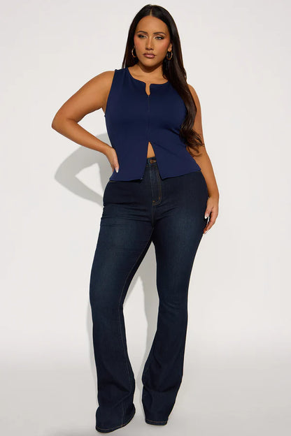Jeans BBL taille haute