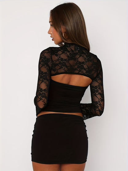 Haut de luxe élégant en dentelle