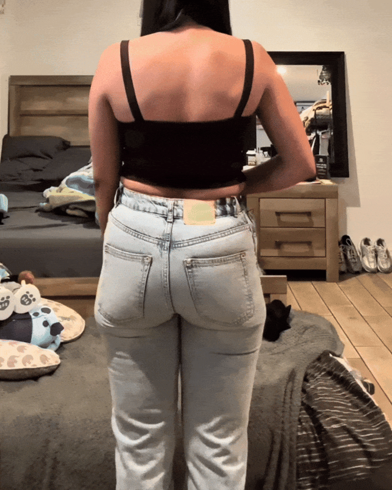 Jeans BBL taille haute