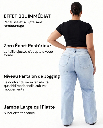 Jeans BBL taille haute