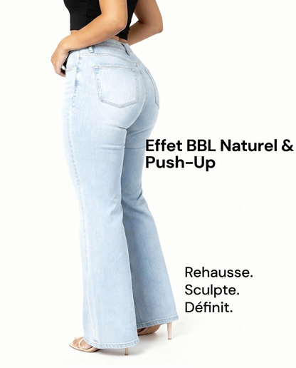 Jeans BBL taille haute