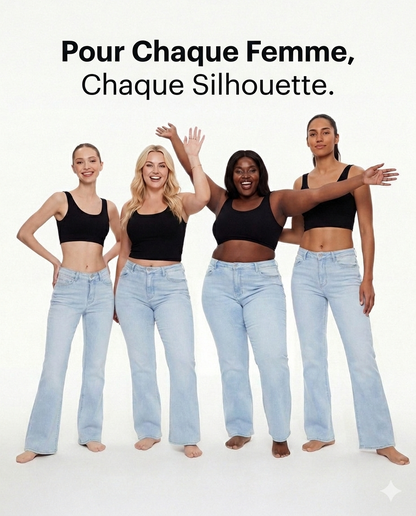 Jeans BBL taille haute