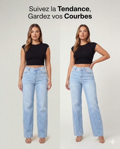 Jeans BBL taille haute